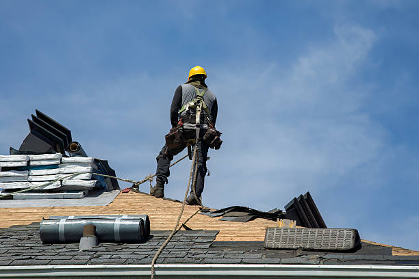 Professional Flat Roof Repair technician working in Aransas Pass, TX